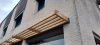 Brise-soleil cadre bois lames droites